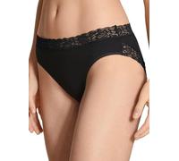 CALIDA Natural Comfort Lace Slip dames, coupe regular, en coton PIMA de qualité supérieure, avec détails de dentelle féminins