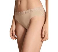 CALIDA Natural Comfort Lace Slip dames, coupe regular, en coton PIMA de qualité supérieure, avec détails de dentelle féminins