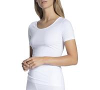 Calida Maillot de corps Natural Comfort – Encolure ronde, coton qualité supérieure – Blanc 36-38