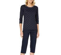 CALIDA Night Lovers Ensemble de Pijama, Bleu, M Femme
