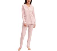 CALIDA Night Lovers Pajama Set Femme | Pyjama boutonné, qualité interlock douce et confort lisse avec col à revers