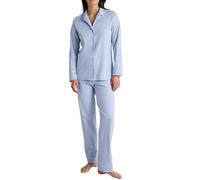 CALIDA Night Lovers Pyjama, boutonné, Dames, 100% Coton Supima, avec Ceinture élastique recouverte de Tissu