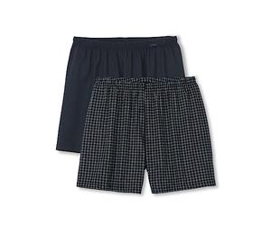 CALIDA Prints Benefit Boxers hommes, en pack de deux, avec ceinture recouverte