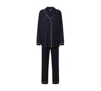 CALIDA Night Lovers Pyjama, boutonné de Haut en Bas Dames, 100% Coton Supima, avec Ceinture élastique recouverte de Tissu