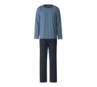 CALIDA Pyjama long bleu / bleu foncé, Taille S