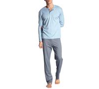 Calida Relax Choice Ensemble de Pijama, Bleu placide, L Homme