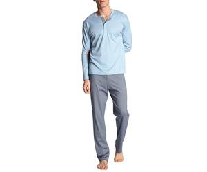 CALIDA Relax Choice Pyjama long homme, 100% coton Supima, avec élastique recouvert de tissu