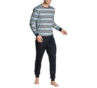 CALIDA Relax Enjoy Pyjama Long, Opaque, Dark Sapphire, M Femme