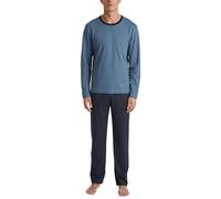 CALIDA Relax Essentials Pyjama Long Homme, en 100% Coton Bio, Pantalon avec Ceinture élastique recouverte de Tissu