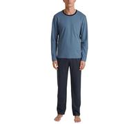 CALIDA Relax Essentials Pyjama Long Homme, en 100% Coton Bio, Pantalon avec Ceinture élastique recouverte de Tissu