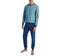 CALIDA Relax Imprint Pyjama à Poignets Hommes, 100% Coton
