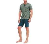 CALIDA Relax Imprint, Pyjama Court pour Homme, 100% Coton, Facile d'entretien, Extensible et indéformable, en Jersey Simple