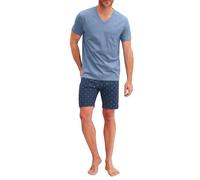 CALIDA Relax Imprint, Pyjama Court pour Homme, 100% Coton, Facile d'entretien, Extensible et indéformable, en Jersey Simple