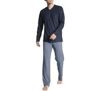CALIDA Relax Imprint Pyjama Long Homme, 100% Coton, Pantalon avec élastique recouvert de Tissu