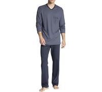CALIDA Pyjama Manches Longues Relax 100% Coton Interlock (Dark Sapphire)