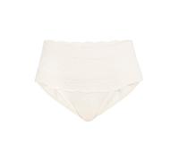 Calida Slip Sensual Secrets taille haute ceinture en dentelle transparente blanc naturel Taille M