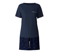 CALIDA Shorty bleu marine / blanc, Taille L