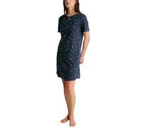 Calida Sweet Dreams Chemise de Nuit à Manches Courtes Dames, Longueur 95cm, en 100% Coton