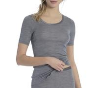CALIDA True Confidence T-Shirt Femme, en Laine et Soie, Fines côtes, thermorégulation et neutralisation des odeurs