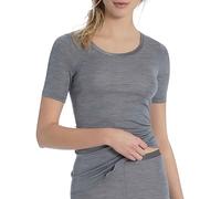 CALIDA True Confidence T-shirt femmes, en laine et soie, fines côtes, thermorégulant et neutralisant les odeurs