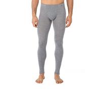 CALIDA Wool & Silk Leggings hommes, thermorégulateur, en laine vierge et soie, fines côtes