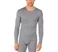 CALIDA Wool & Silk T-Shirt à Manches Longues sous-vêtements Fonctionnels, Opaque, Mélé Platine, 50 Homme