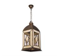 Califa Lanterne Moyenne Vieil Or/Beige 1xe27 (25x25cm)