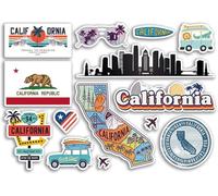 California 79187 Lot d'autocollants en vinyle pour bagage ou ordinateur portable Format A5