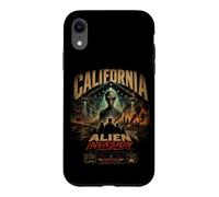California Alien Invasion Retro UFO UAP Extraterrestre Coque pour iPhone XR