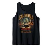 California Alien Invasion Retro UFO UAP Extraterrestre Débardeur