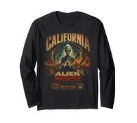 California Alien Invasion Retro UFO UAP Extraterrestre Manche Longue