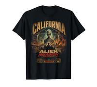 California Alien Invasion Retro UFO UAP Extraterrestre T-Shirt