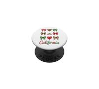California Coquette Bow Girls PopSockets PopGrip Adhésif