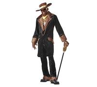 California Costumes 00832-Noir-Medium Supa Mac Daddy Western Costume adulte, Noir, M