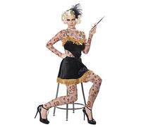 California Costumes 01424 Déguisement de femme tatouée Noir Taille L