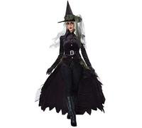 California Costumes 01428L Costume de sorcière gothique pour adulte, uni, noir, taille L