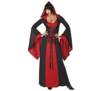 California Costumes 1148 Deluxe Peignoir à capuche pour adulte Rouge/noir Taille XL