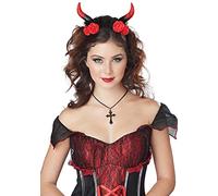 California Costumes 60676 Rose Enchanteresse Cornes de costume Rouge Taille unique