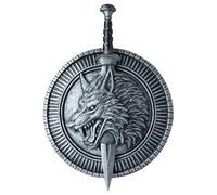California Costumes Bouclier et épée Wolf Master pour Homme, Argent/Noir, Taille Unique