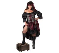 California Costumes – Déguisement pirate femme – Noir – Grande taille XXL