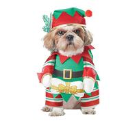California Costumes Costume Elf Pup pour Chien Rouge Taille L