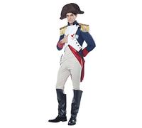 California Costumes Déguisement empereur Français Napoléon luxe homme - Blanc - L, White, Blue, Red, L