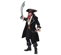 California Costumes Déguisement homme pirate noir et or luxe - Noir - XL