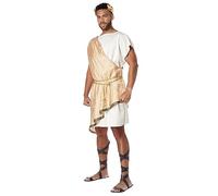 California Costumes Dieu grec Toga pour homme, Crème/doré, Large/X-Large