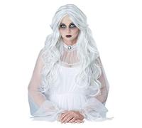 Accessoire de tête pour déguisement - Perruque longue dame blanche femme