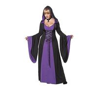 California Costumes Robe de Luxe à Capuche, Violet/Noir, Taille 3XL (48-50) Costumes Adulte, 20-22 Femme