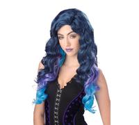 California Costumes Women's Color Cascade Wig, Blue, One Size