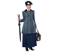 California Costumes Womens English Nanny Plus Size Film Fancy Dress