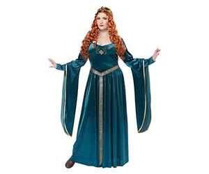 California Costumes Women's Plus Lady Guinevere Teal Costume