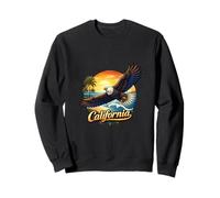 California Eagle Coastal Sunset State Sweatshirt